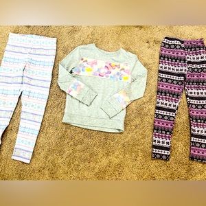 Top and pants for girls